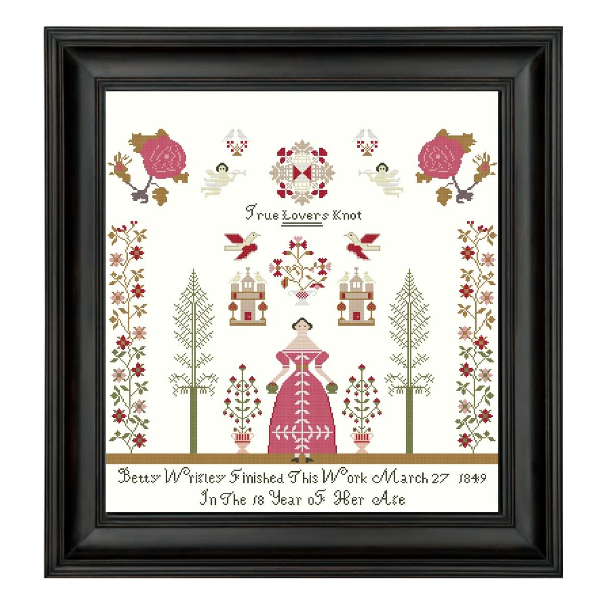 Betty Wrigley 1849, True Lovers Knot Sampler PDF
