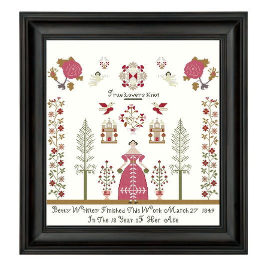 Betty Wrigley 1849, True Lovers Knot Sampler PDF
