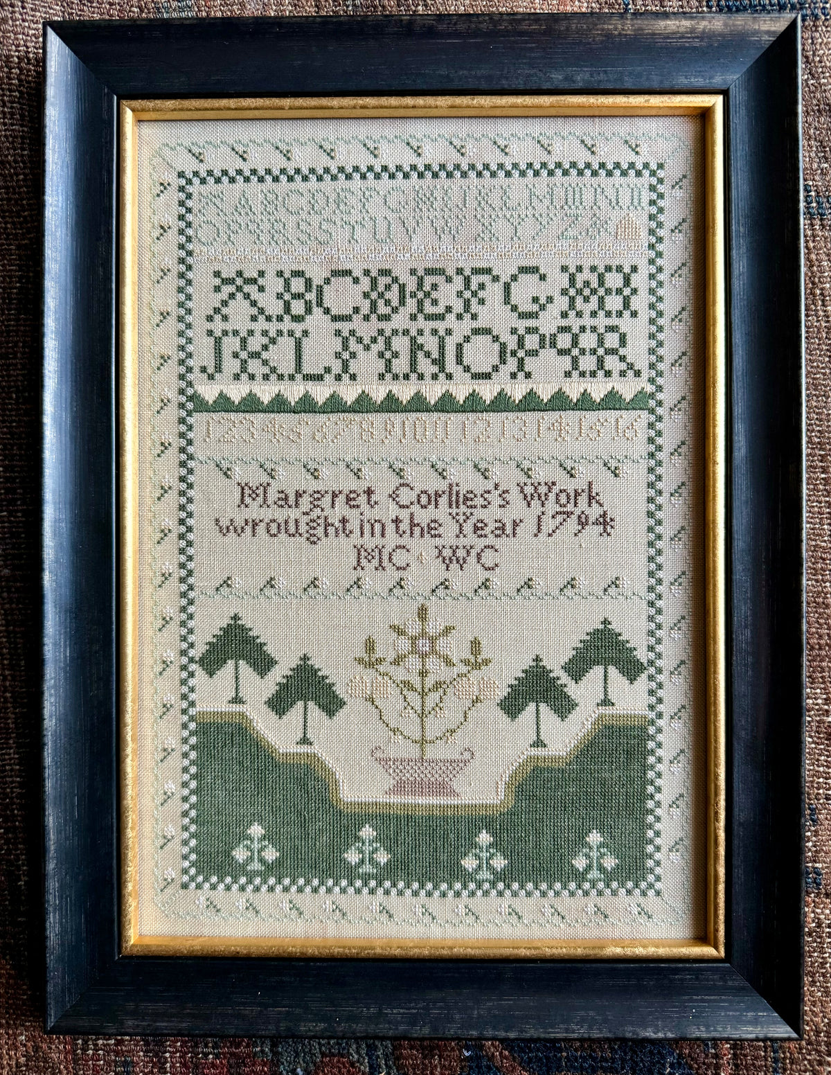 Margaret Corliess 1794 Sampler Pattern PDF