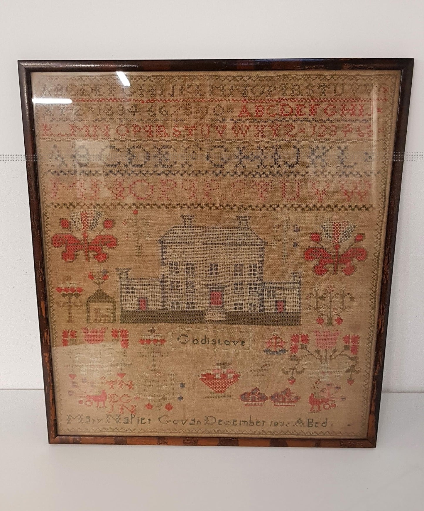 Mary Napier 1832 Sampler Pattern Paper Chart