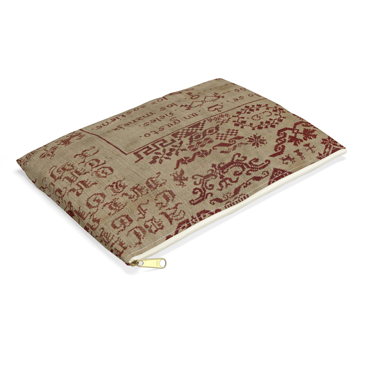 Spanish Sampler 1867 Cross Stitch Project Bag