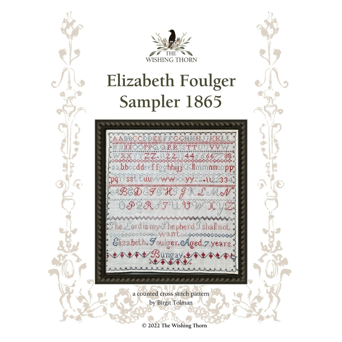 Elizabeth Foulger 1875  Sampler Pattern