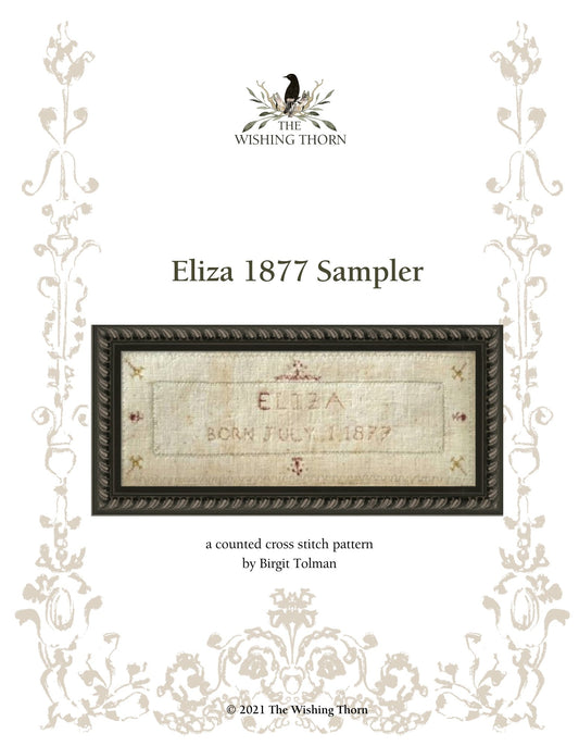 Eliza 1877 Sampler Pattern Printed Version
