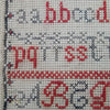 Elizabeth Foulger Reproduction sampler 1875 by the wishing thorn