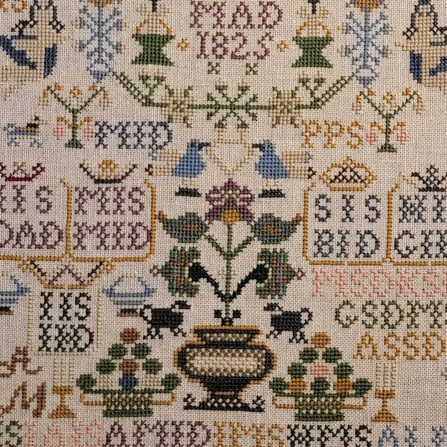 Ane Margrete Olsdatter 1810 Sampler Pattern