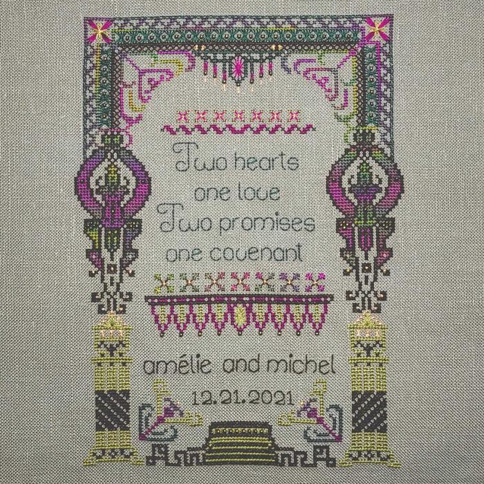 Arabesque Wedding Sampler Pattern