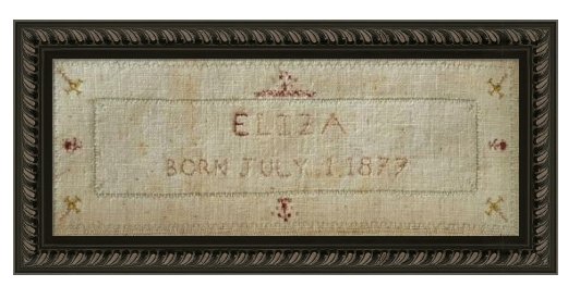 Eliza 1877 Sampler Pattern  PDF