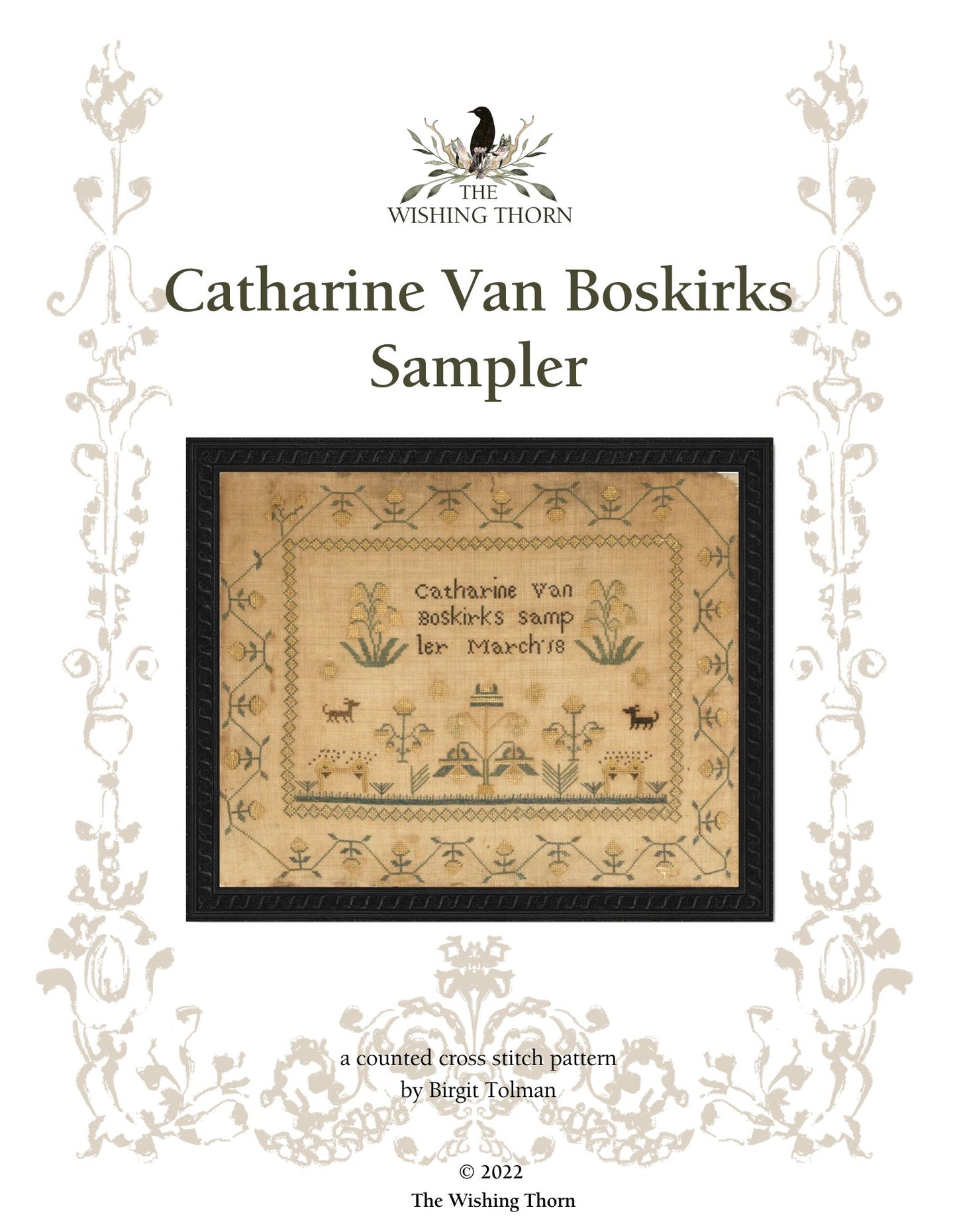 Catharine Van Boskirks 1825 Sampler Pattern
